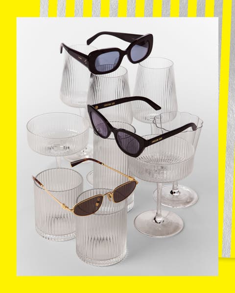 Several pairs of sunglasses.