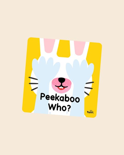 Peekaboo Who? board book.
