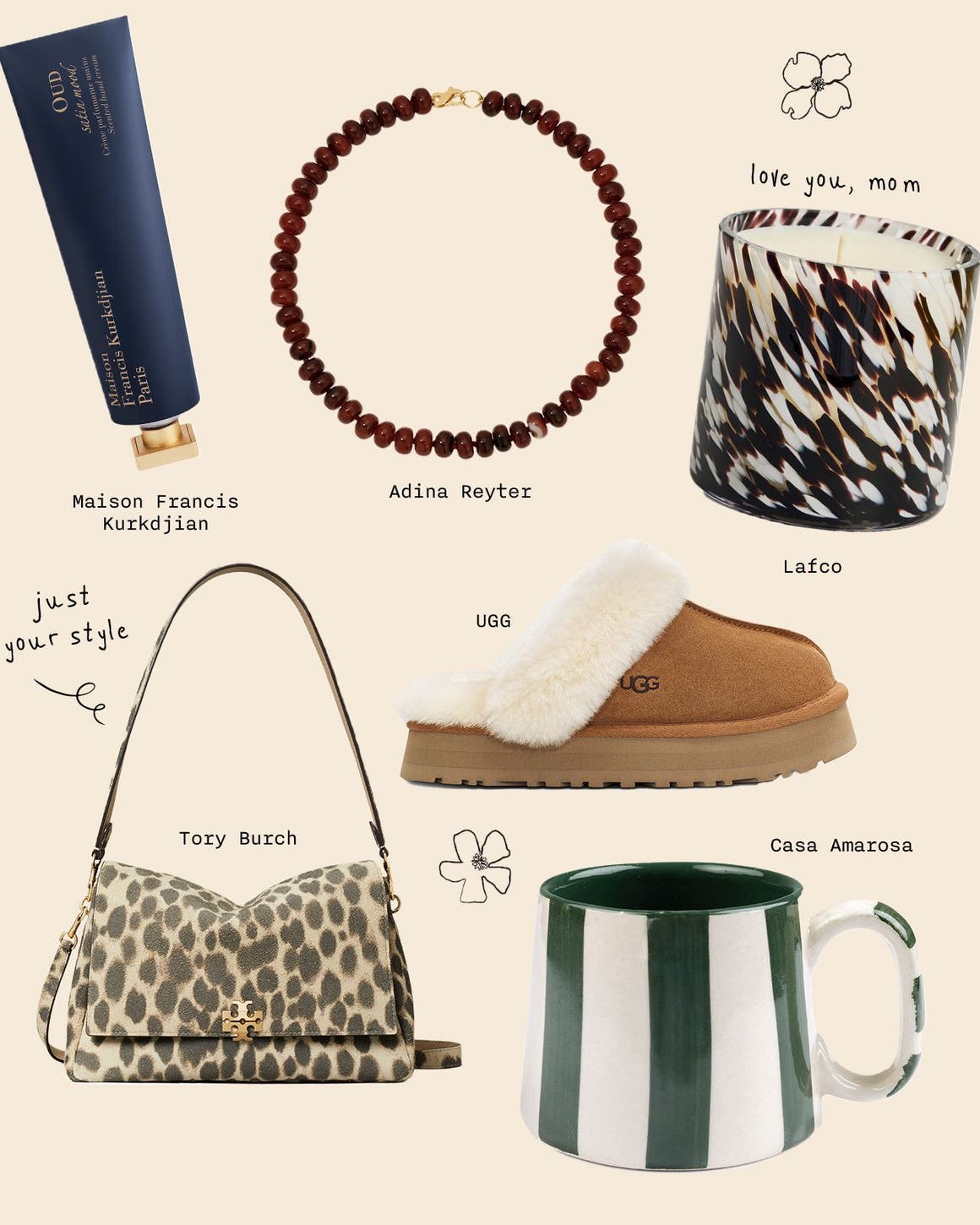 a collage of Mother's Day gifts