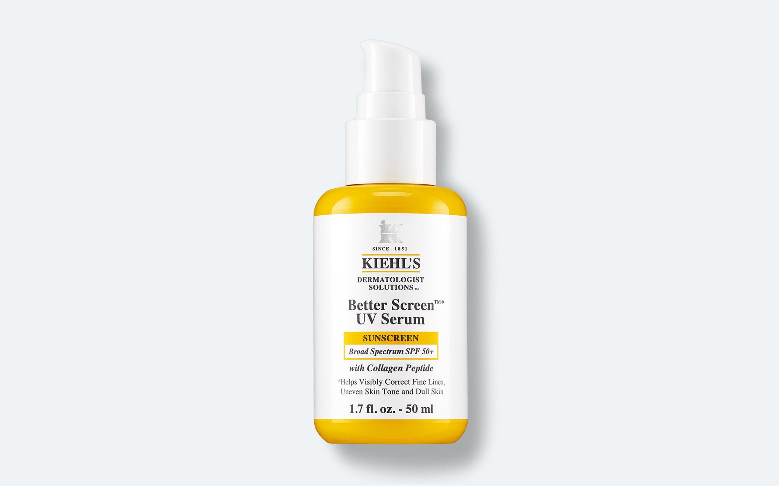 Kiehl's sunscreen serum.