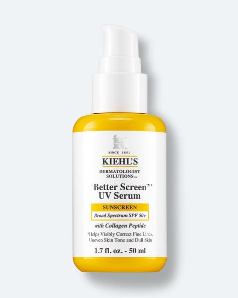 Kiehl
s sunscreen serum.