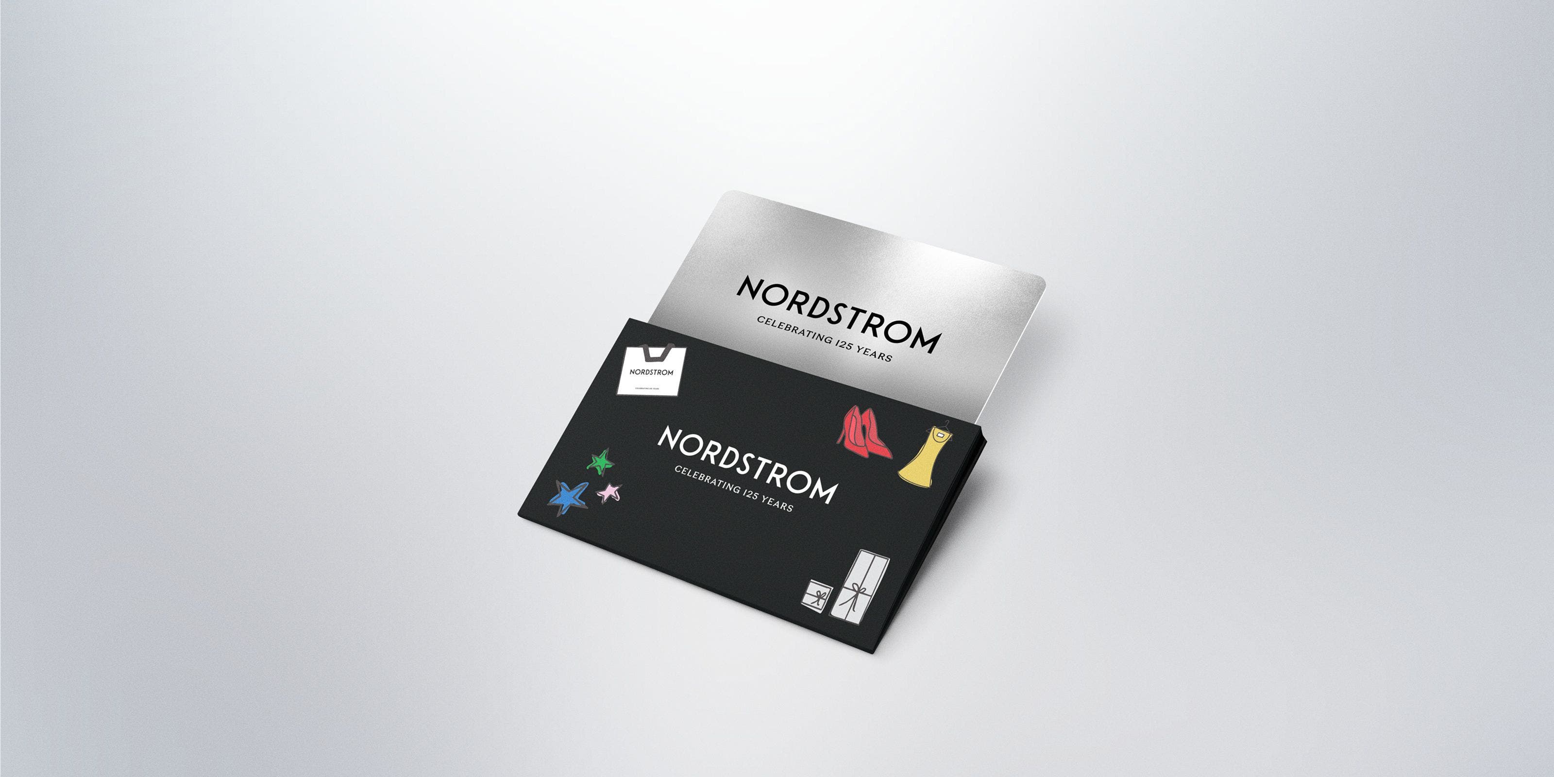 Nordstrom gift cards celebrating 125 years.