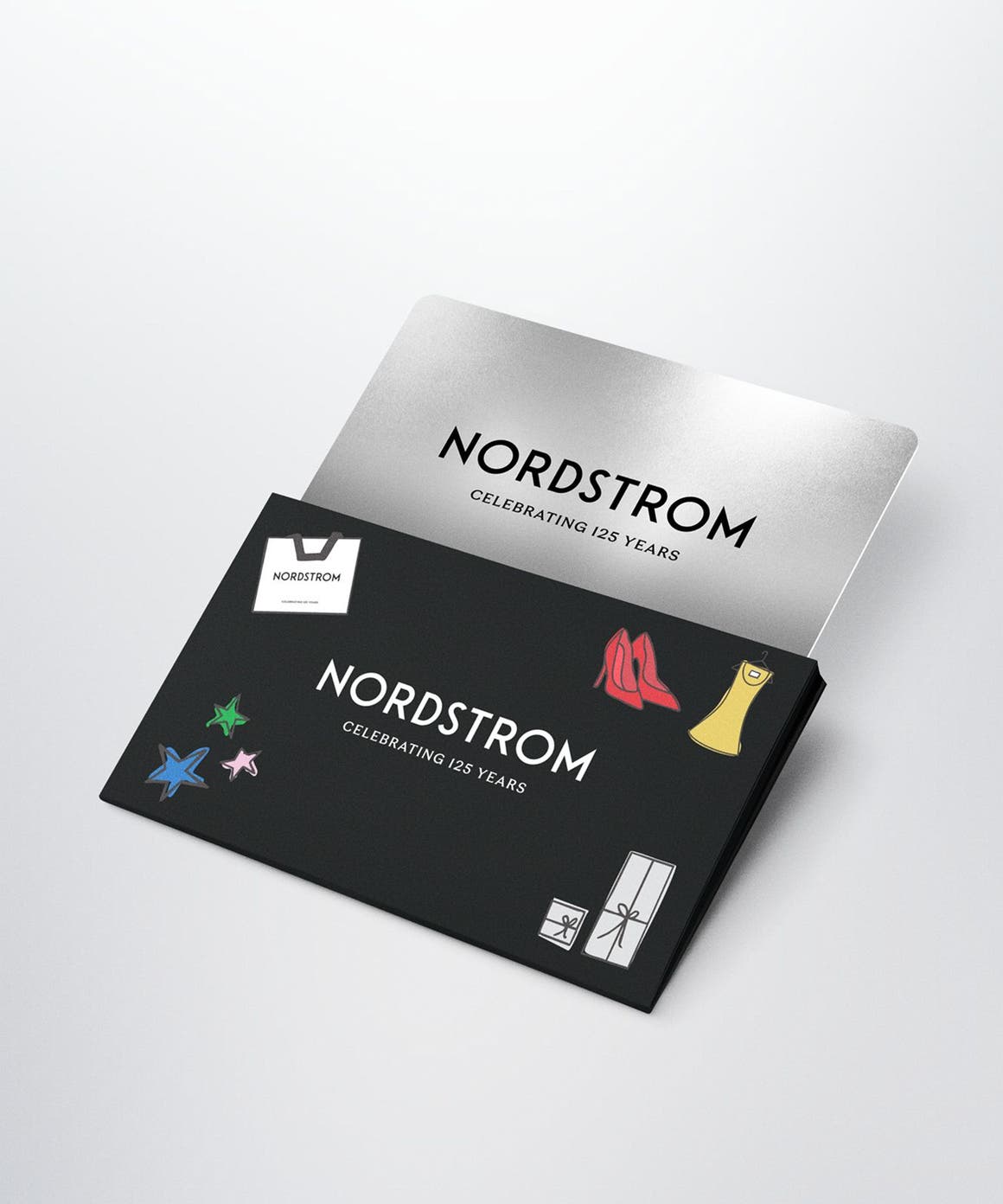 Nordstrom gift cards celebrating 125 years.