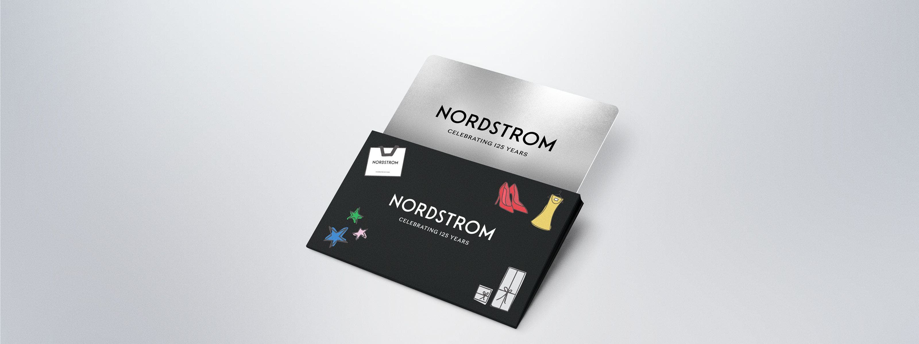Nordstrom gift cards celebrating 125 years.