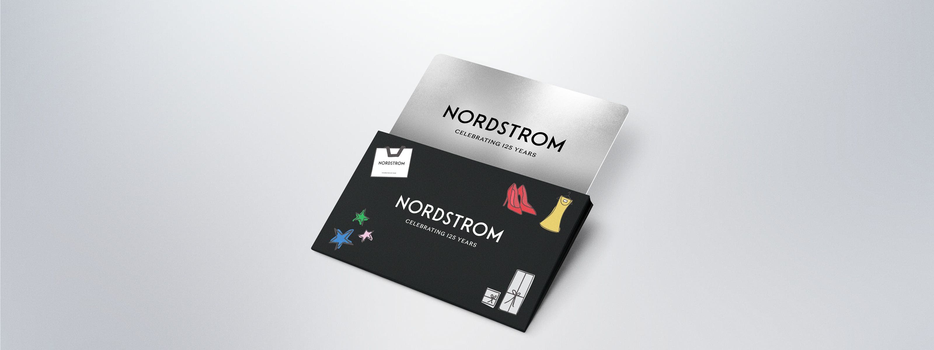 Nordstrom gift cards celebrating 125 years.