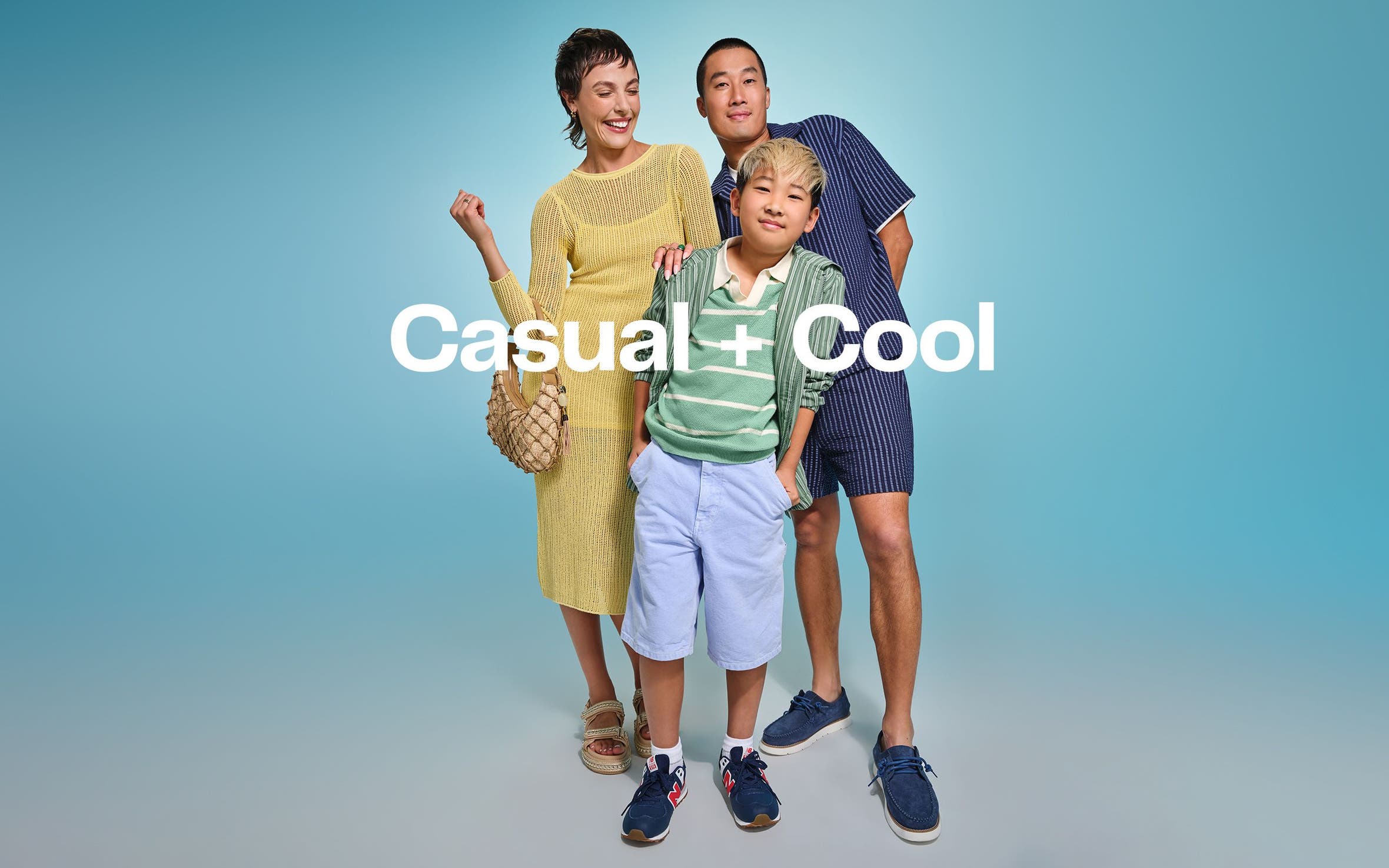 Models wearing casual summer styles.