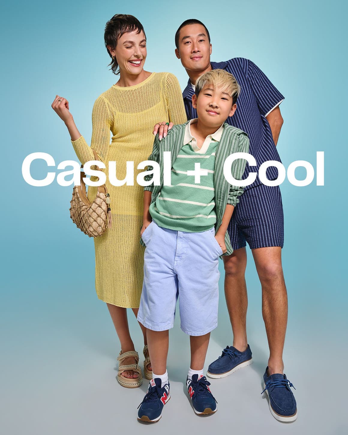 Models wearing casual summer styles.