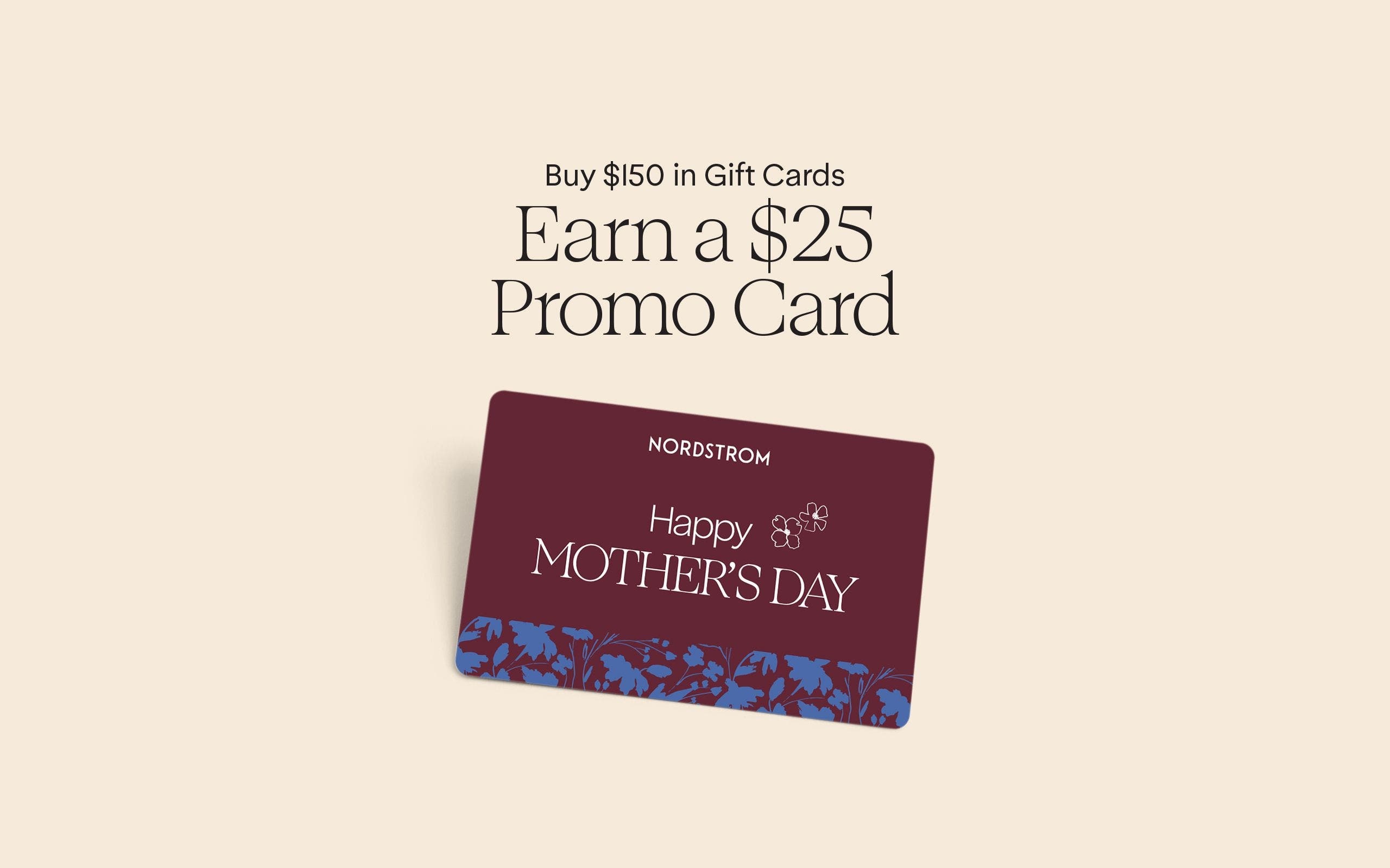 Buy $150 in gift cards online, earn a $25 promo card.