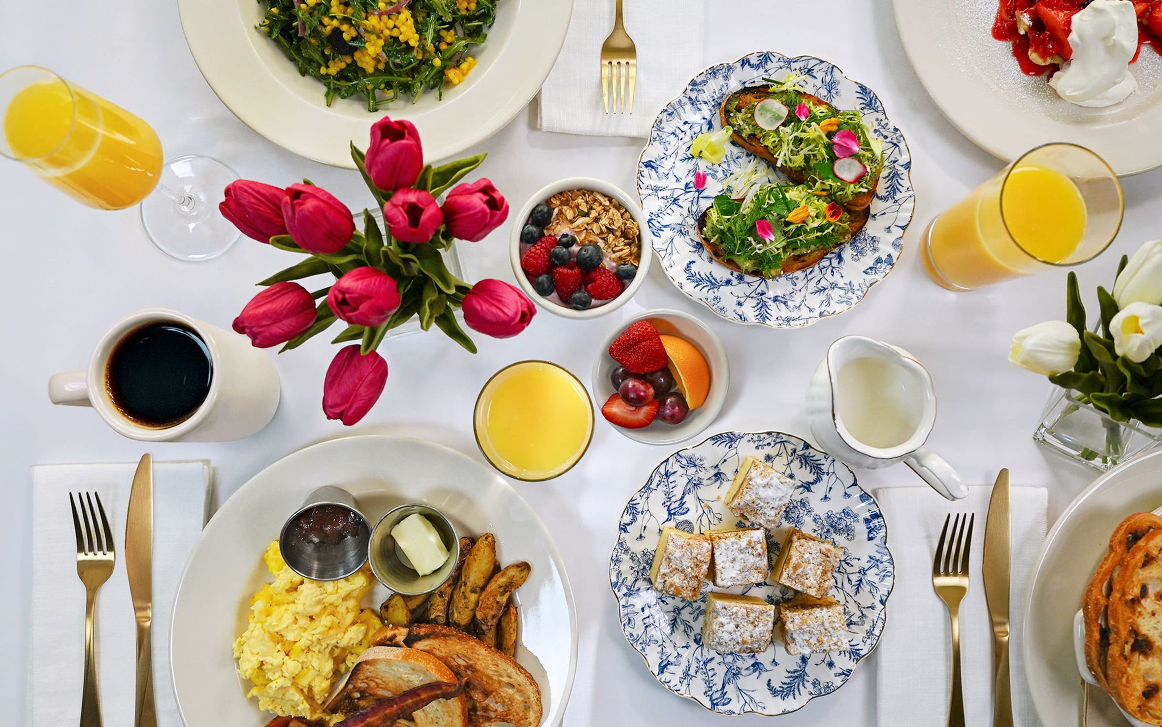 Mother's Day Brunch tabletop.