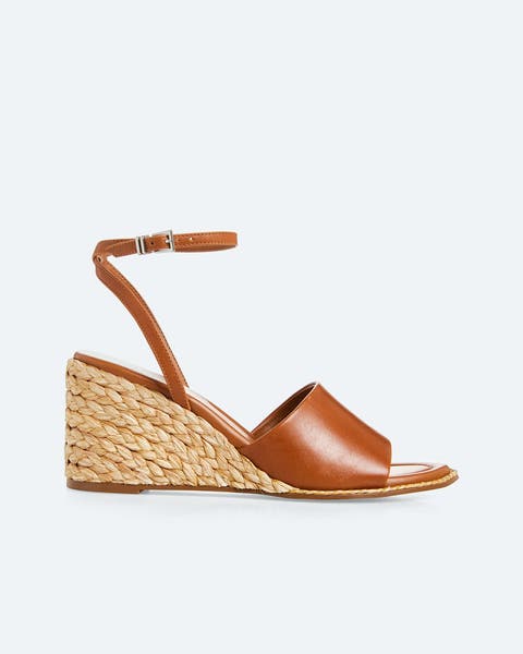 Wedge sandals.