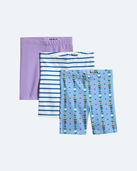 A 3-pack of knit shorts from mini Boden.