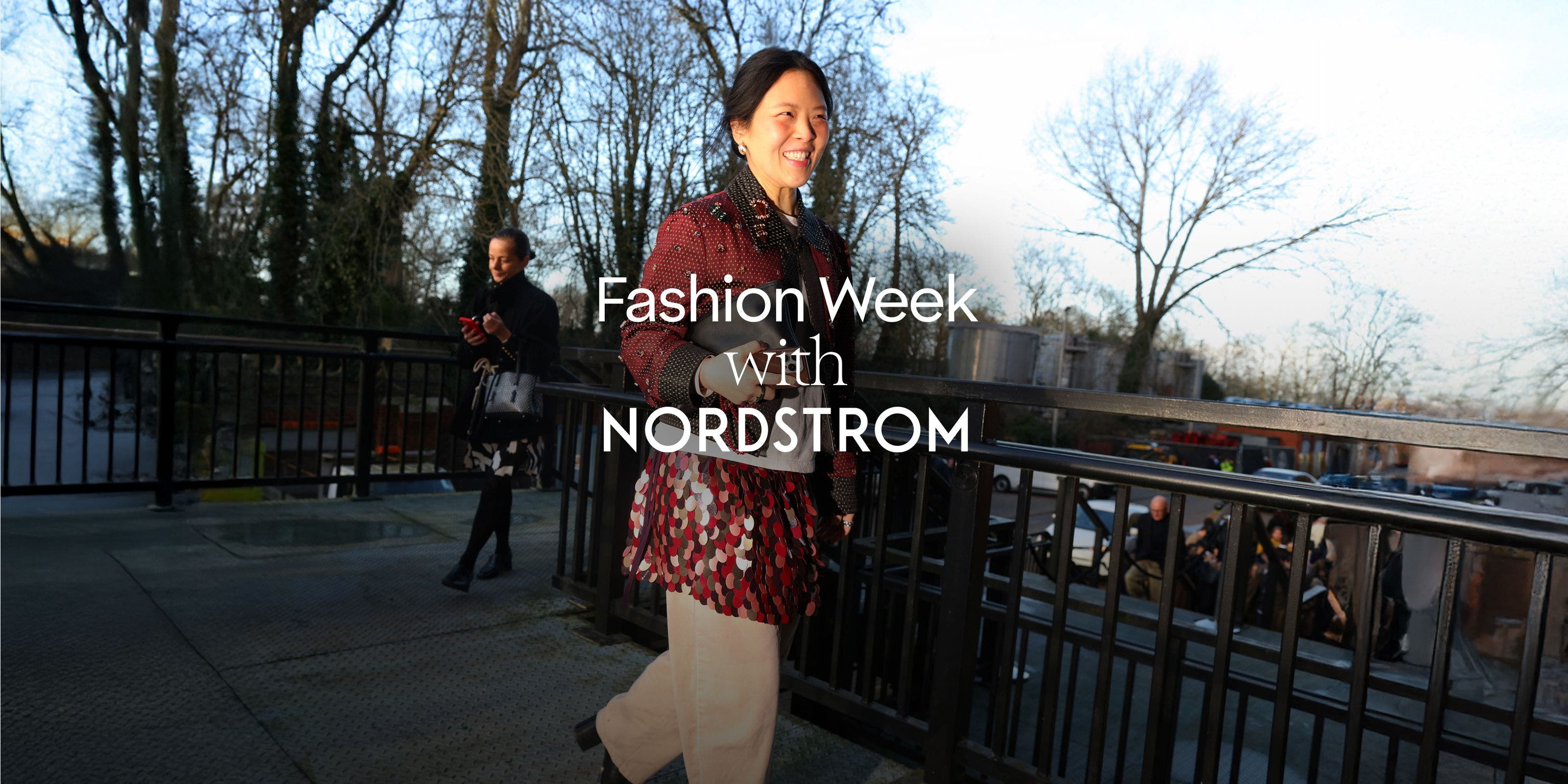 Linda Cui Zhang outside the shows.