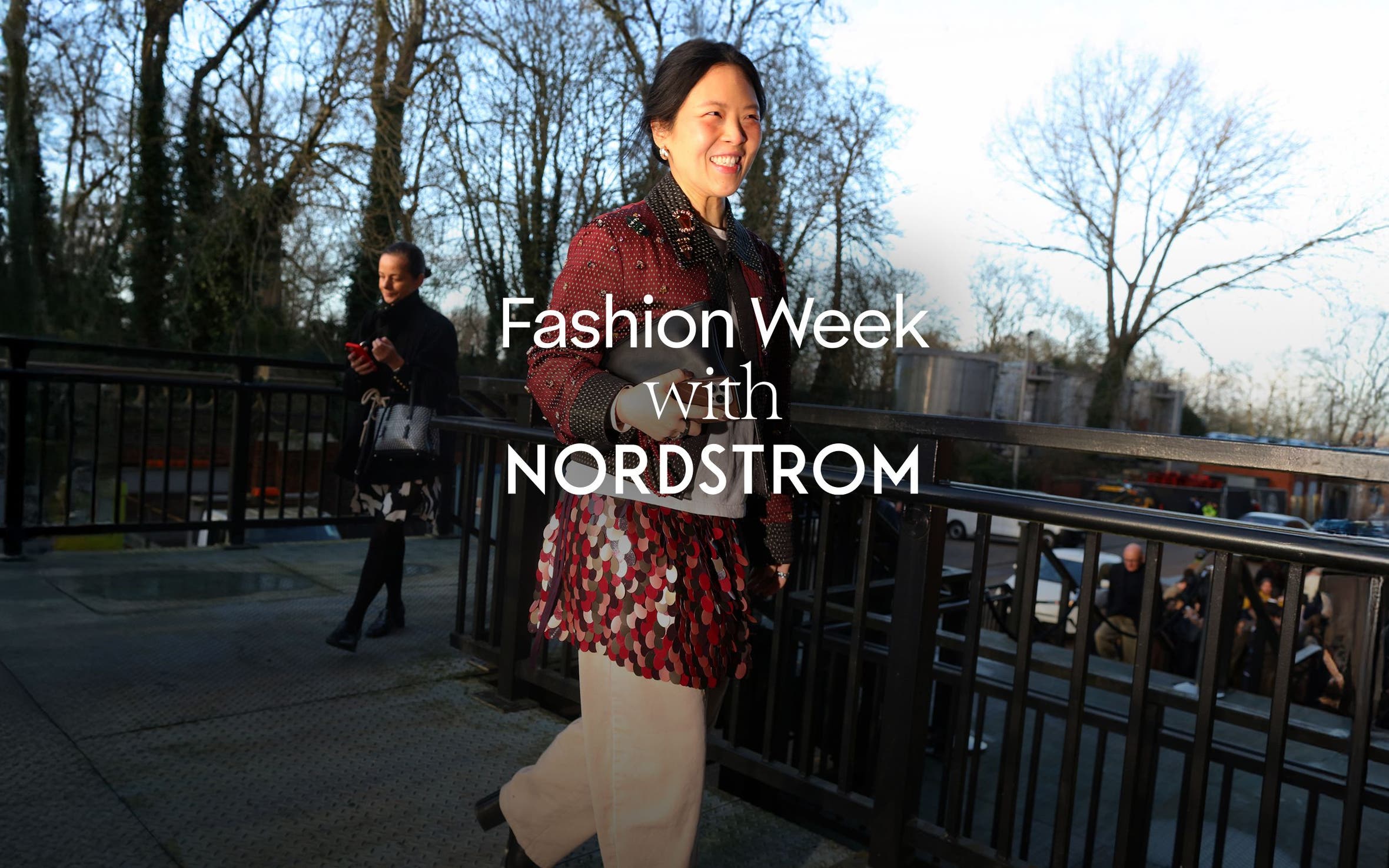 Linda Cui Zhang outside the shows.