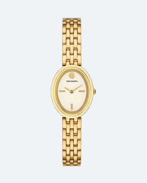 Gold Tory Burch watch.
