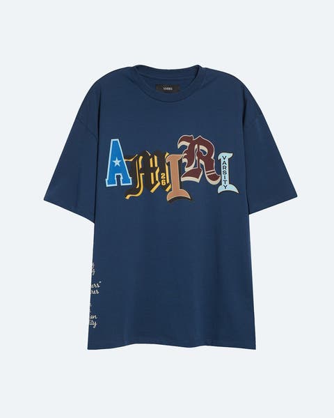 A logo T-shirt from Amiri.