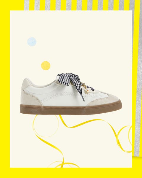 A kids' shoe.