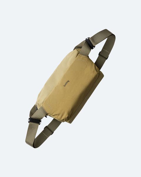 Tan sling bag from Bellroy.