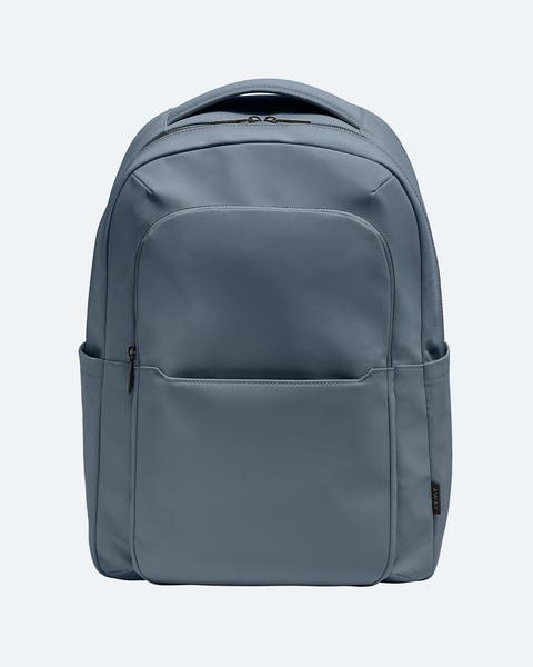 A blue backpack.