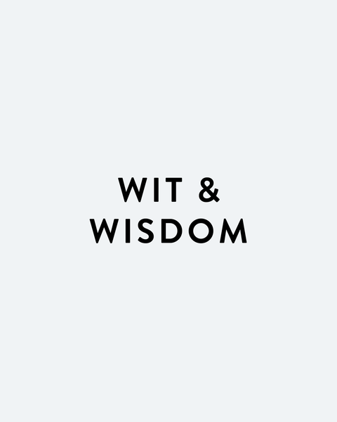 Wit & Wisdom brand text.