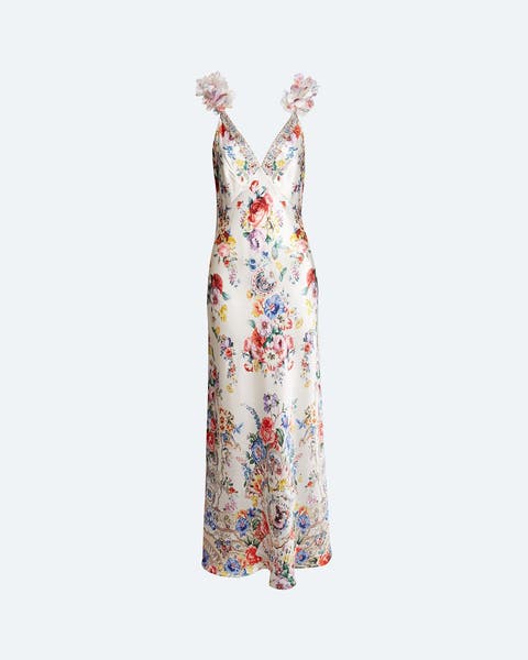 Camilla floral gown.