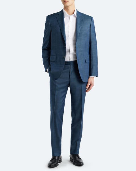 A blue Canali suit.