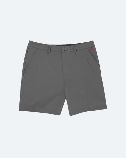 Grey hybrid shorts.