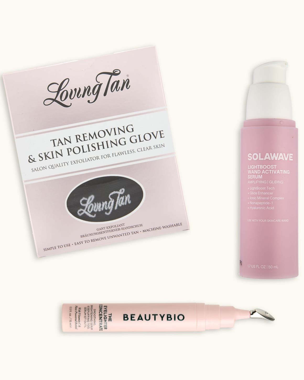 A collage of beauty gifts with purchase.