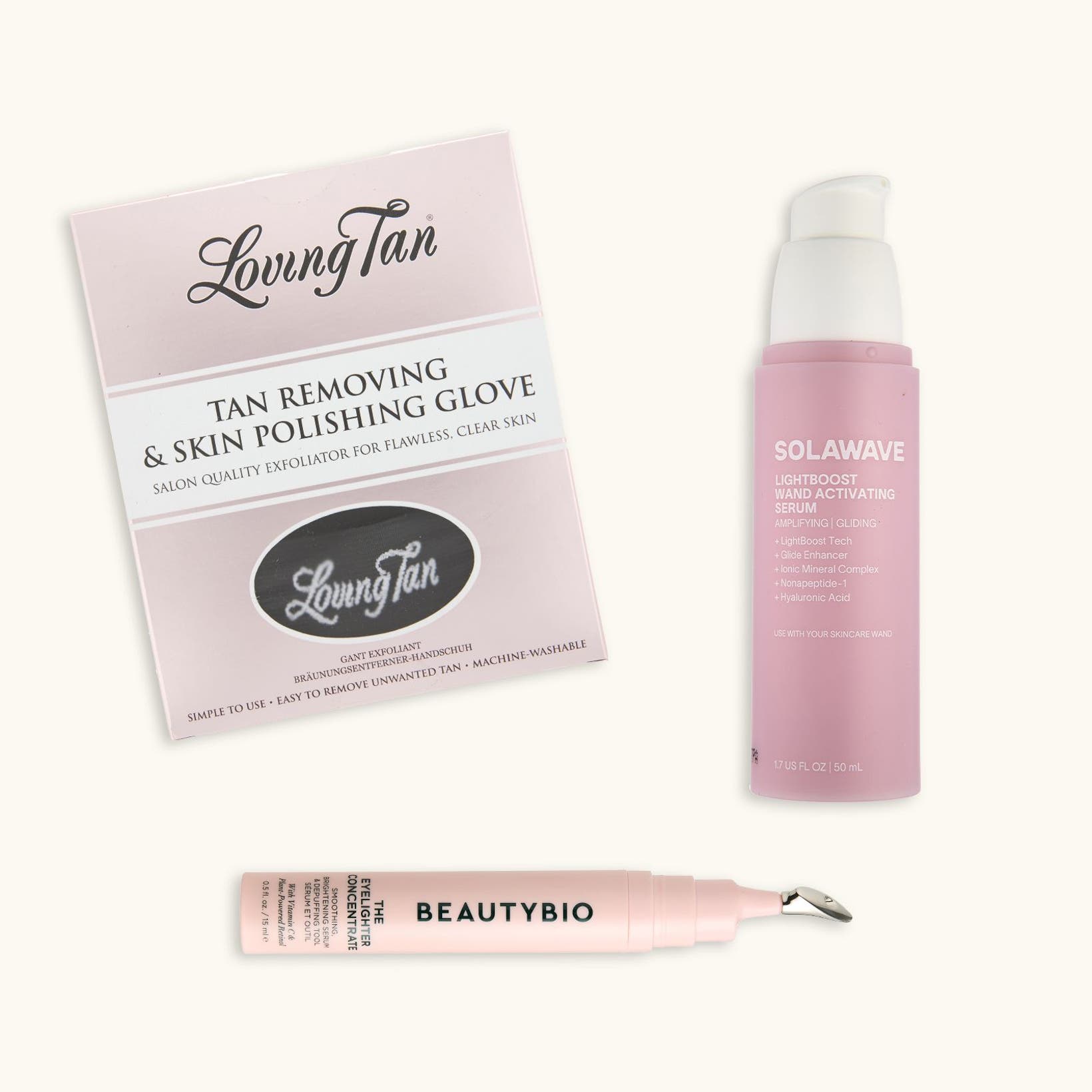 A collage of beauty gifts with purchase.