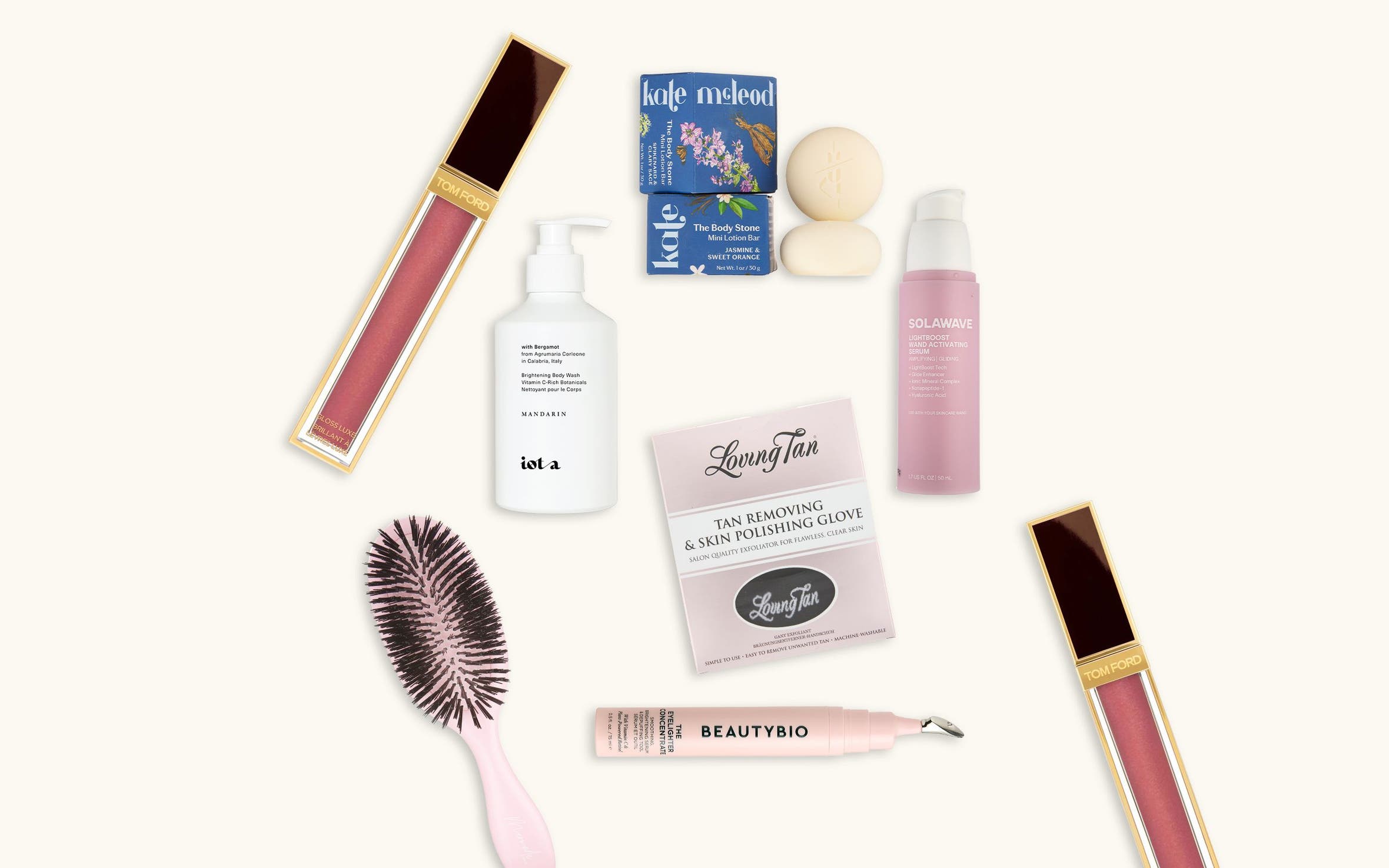 A collage of beauty gifts with purchase.