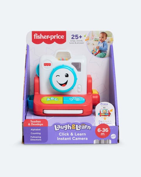 A Fisher-Price toy camera.