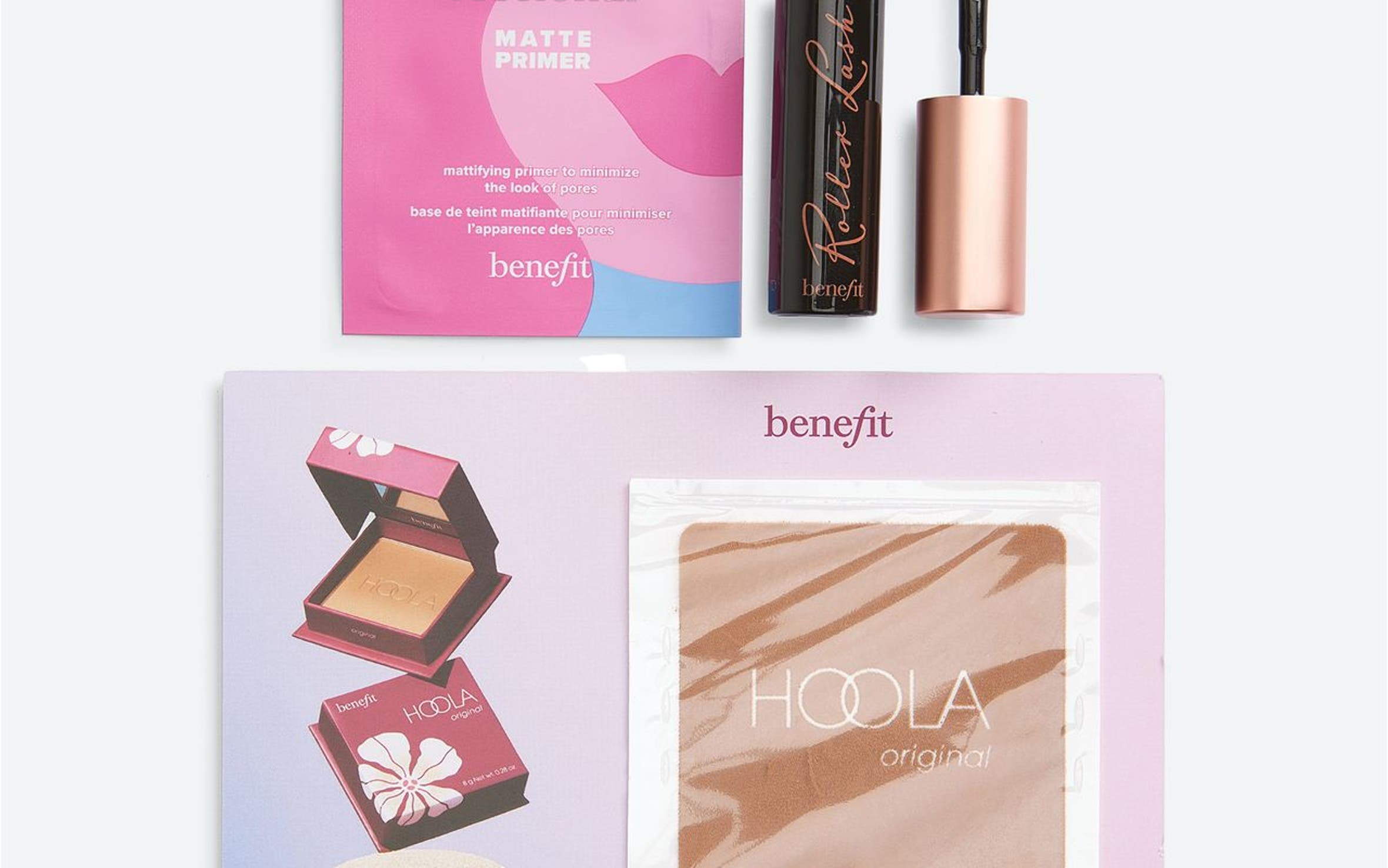 Benefit Cosmetics gift with purchase.