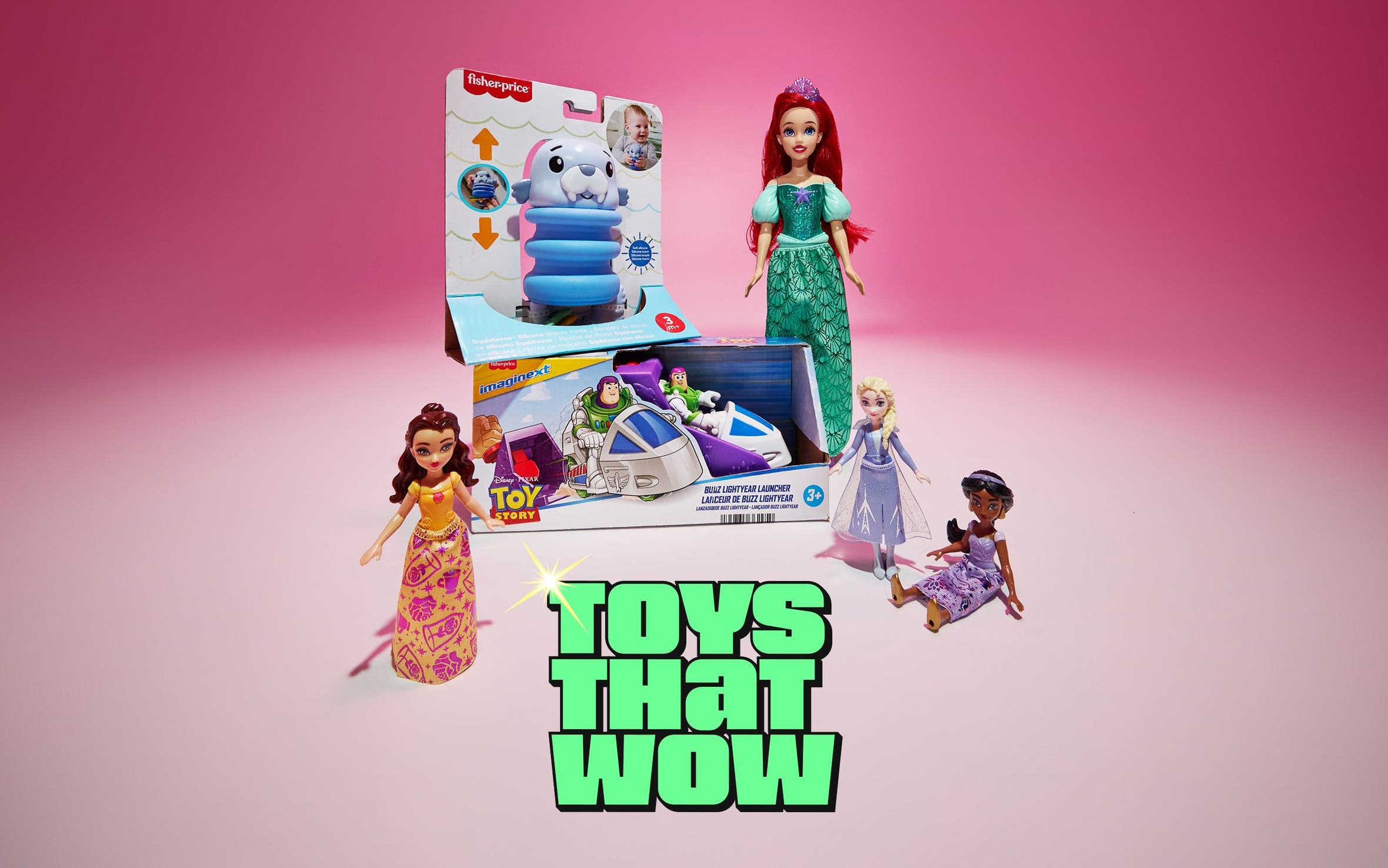 Toys that wow. An assortment of toys. 