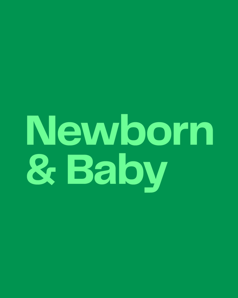 Newborn and baby. 