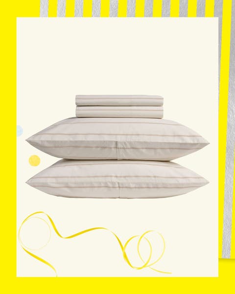 Pillows and sheets.
