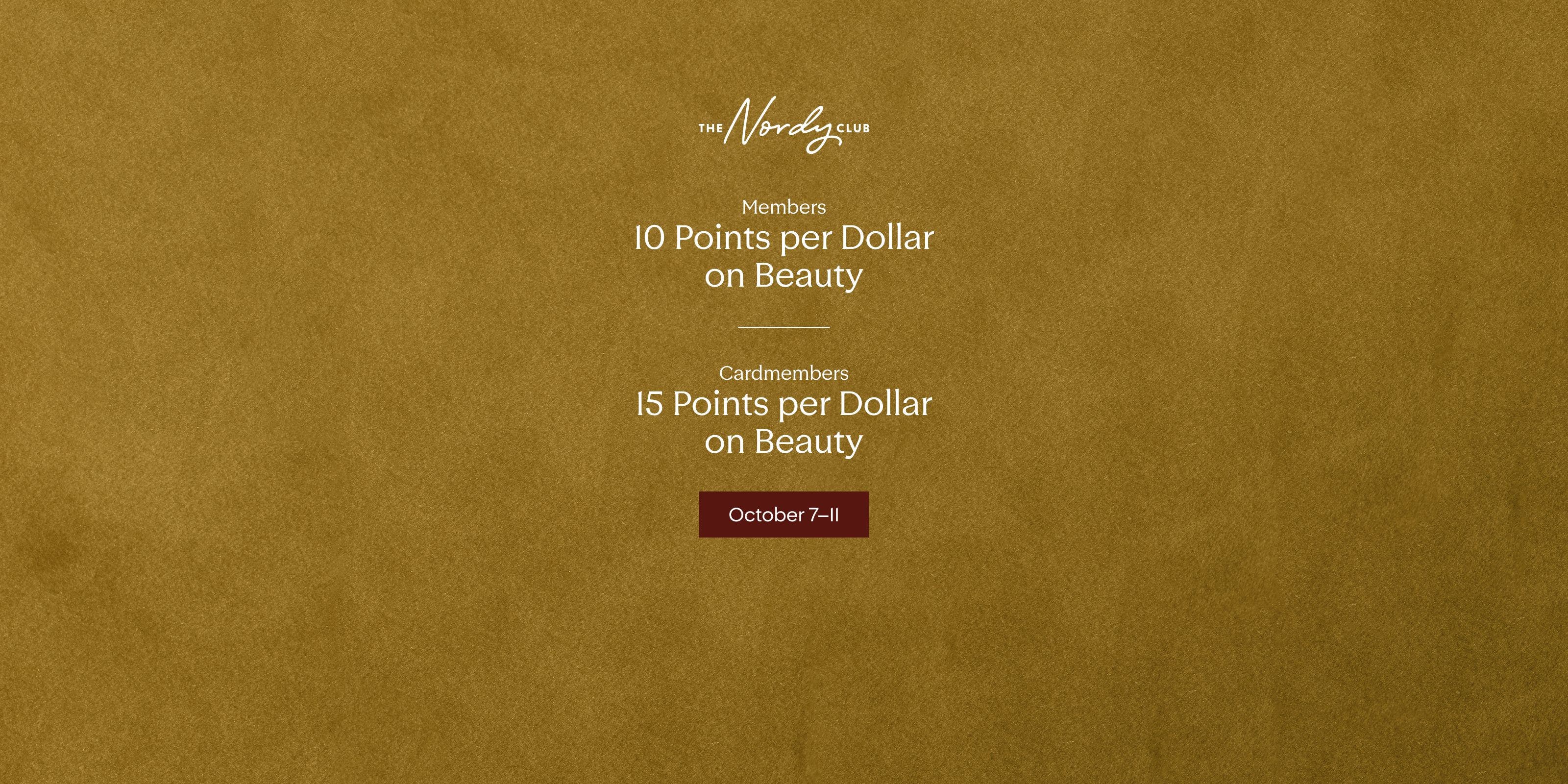 Beauty Bonus Points Offer