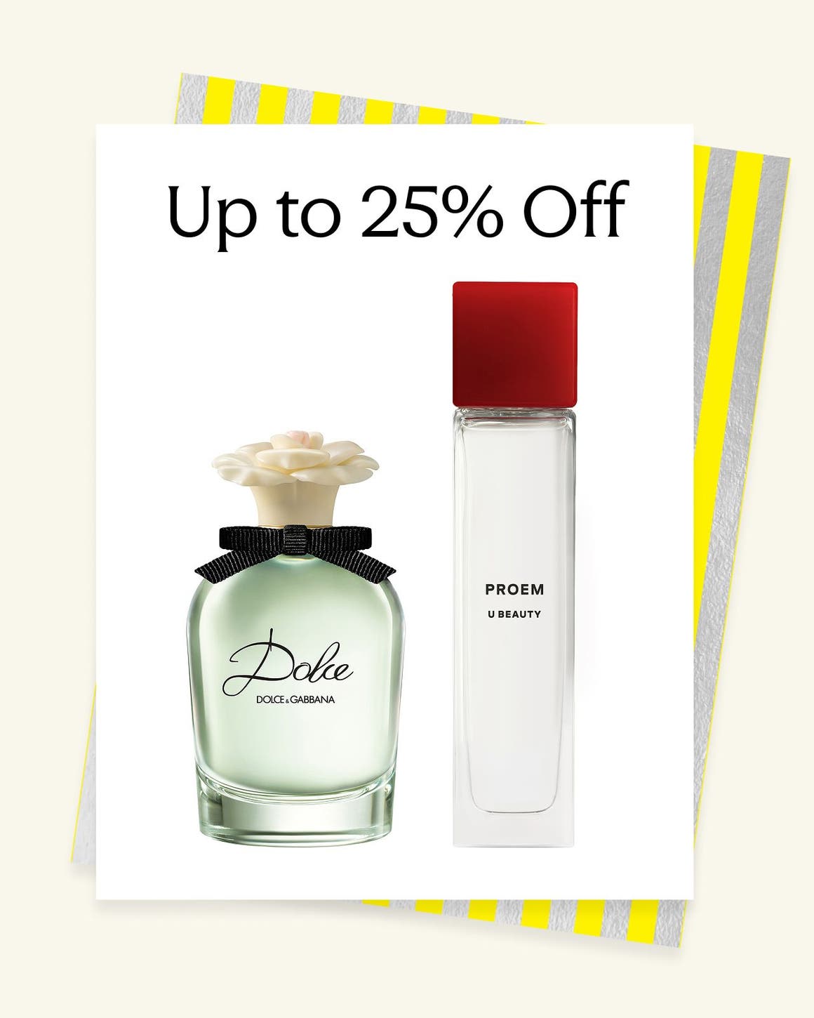 Two bottles of fragrance.