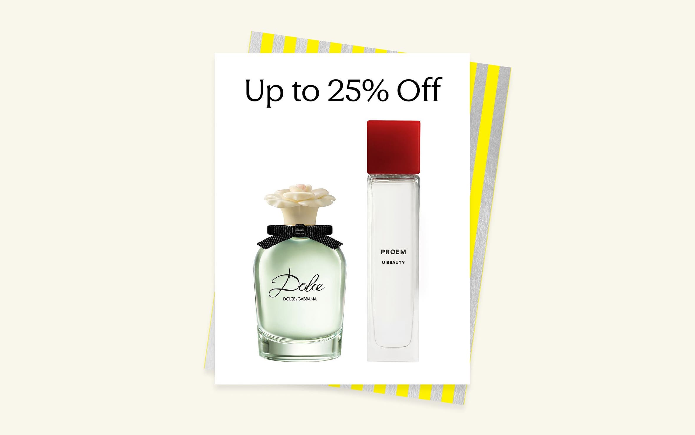 Two bottles of fragrance.