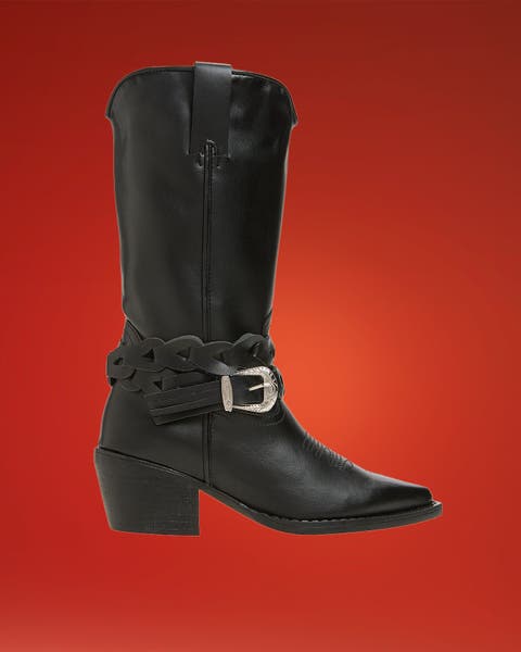 Women's black boot.