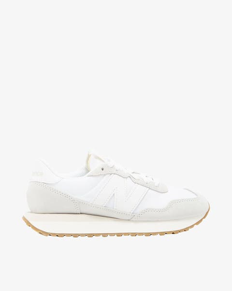 A white sneaker.