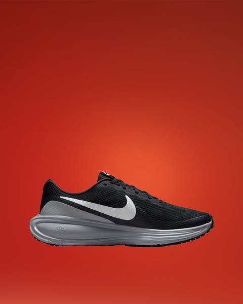 Black Nike sneaker.