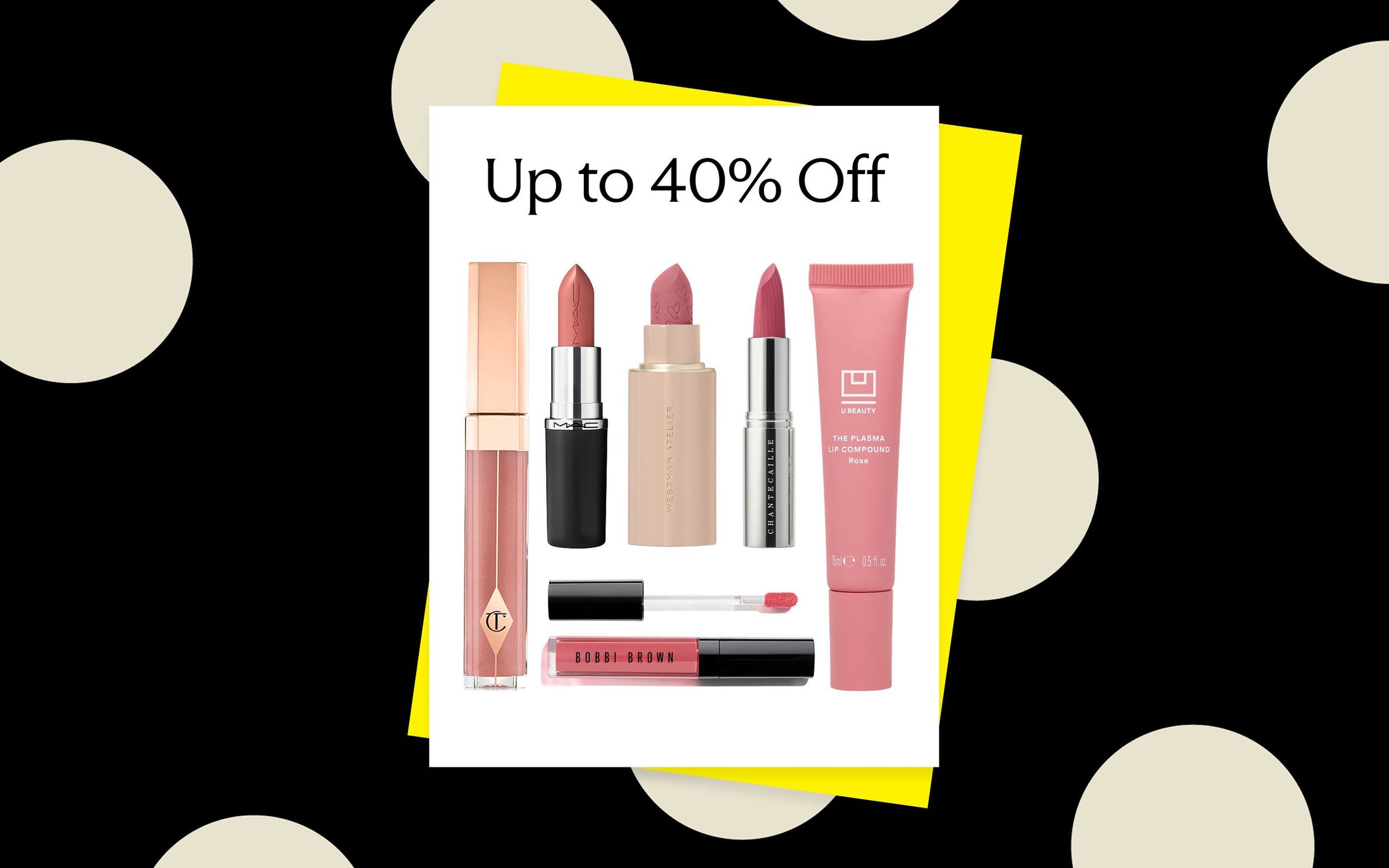 Assorted lip products.