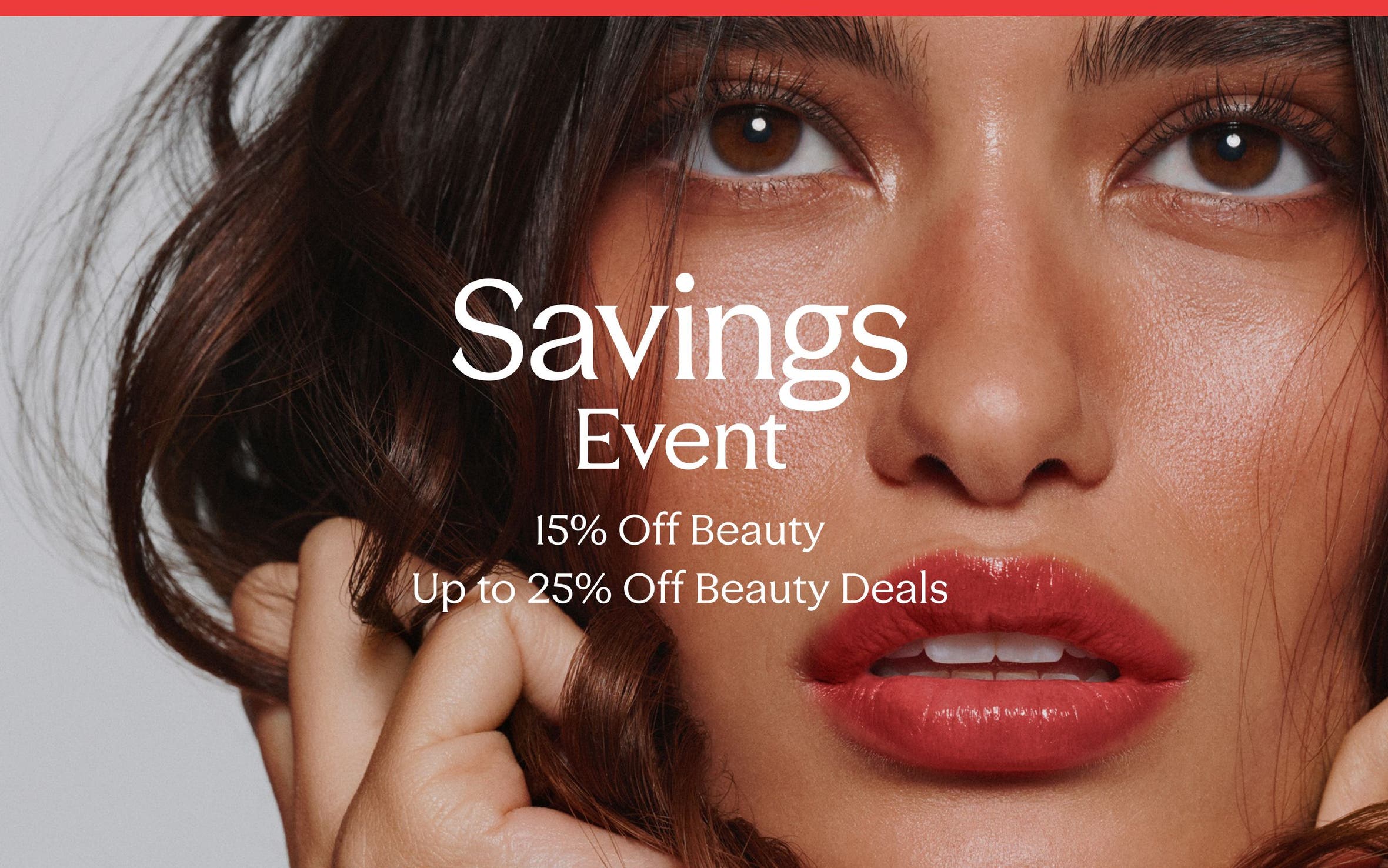 Savings event: 15% off beauty plus save 25% on select deals through September 23.