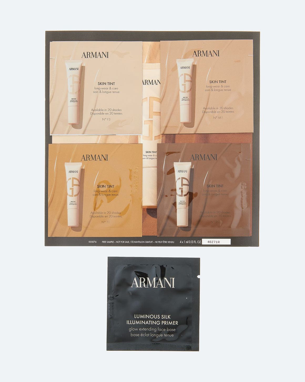 ARMANI gift with purchase.