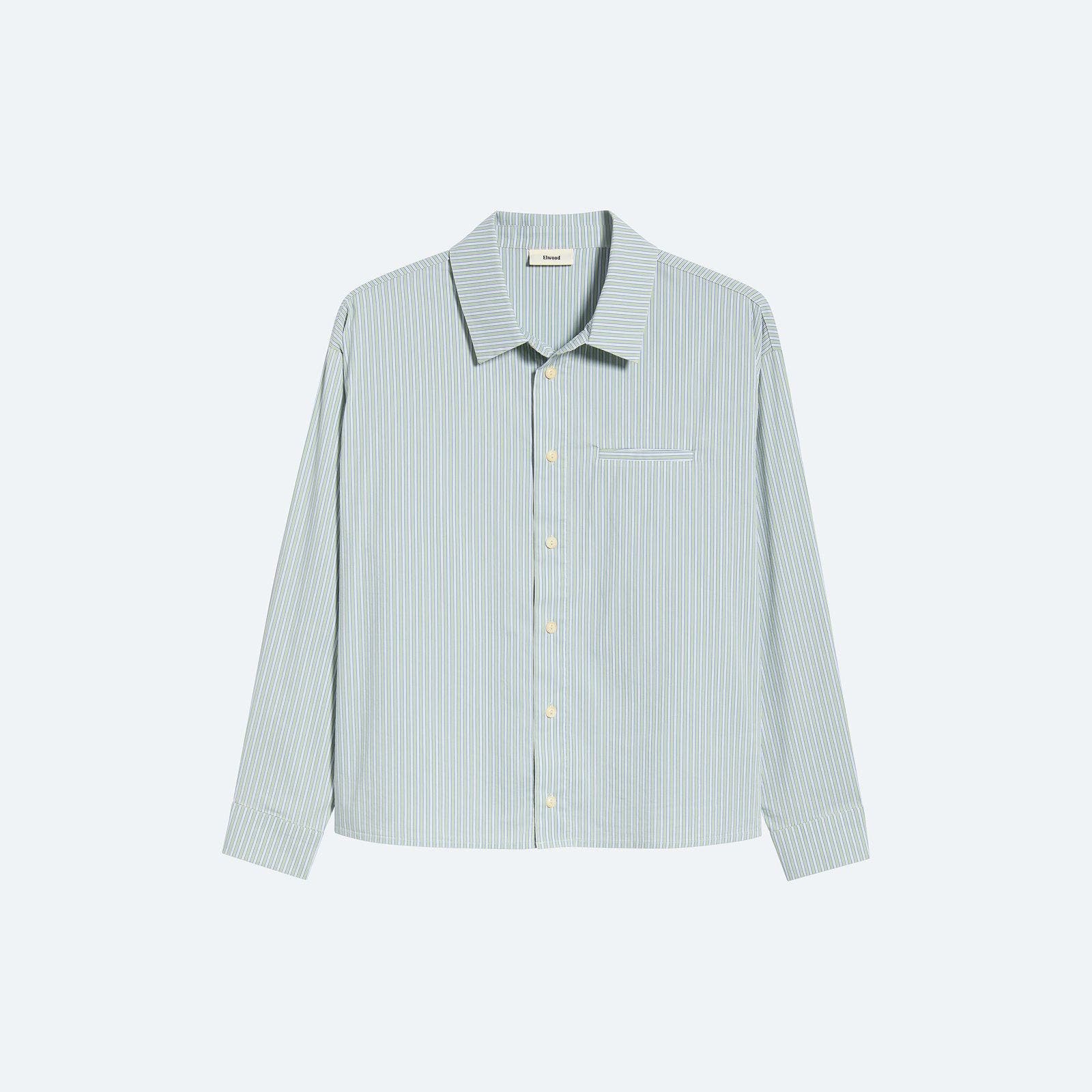 A striped Elwood button up.