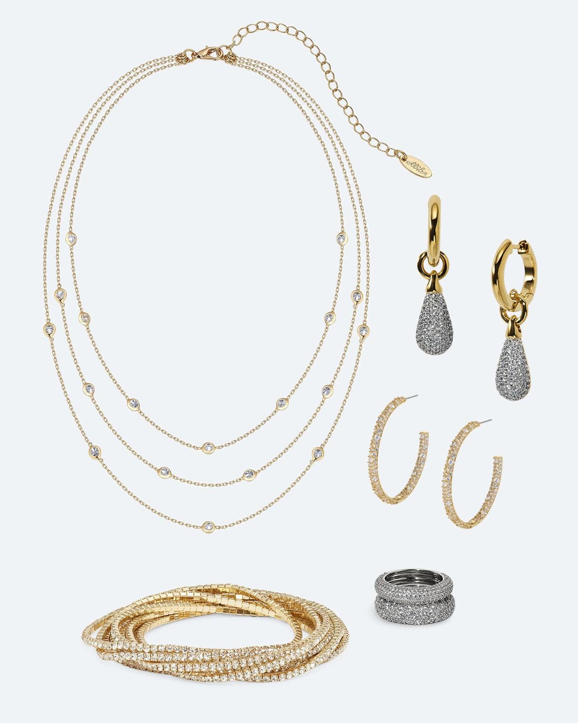 A variety of jewelry pieces.