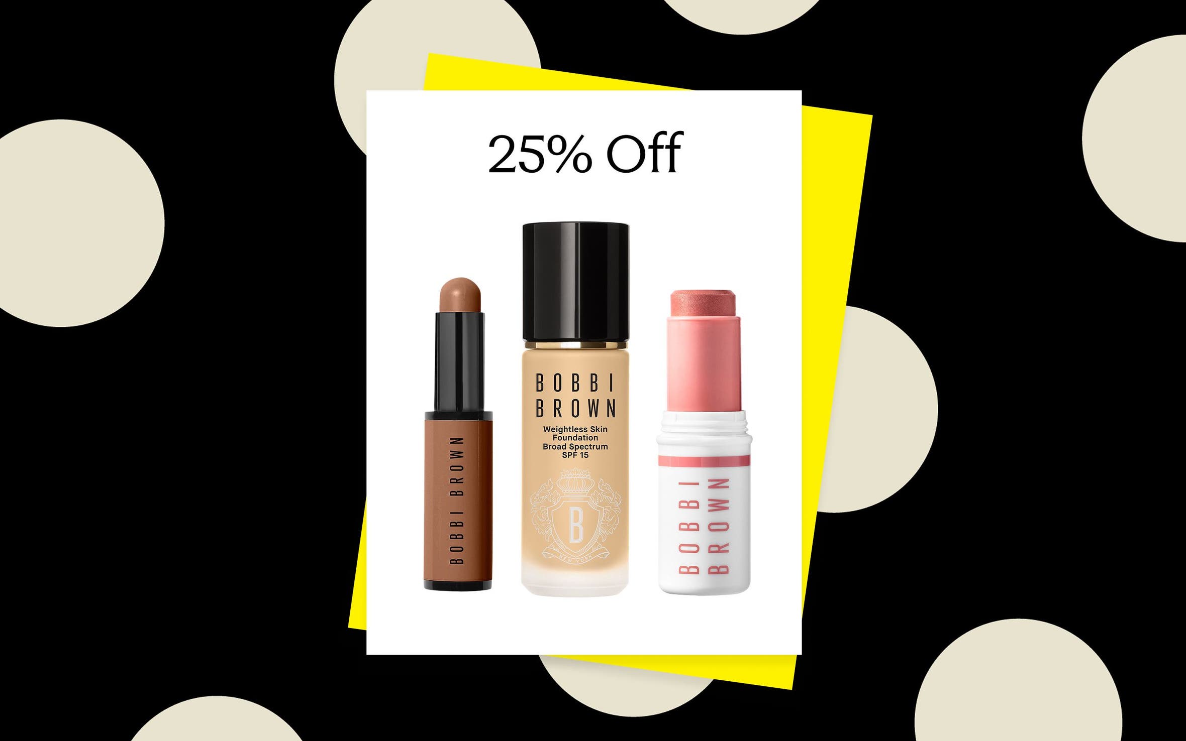 Bobbi Brown skin care and makeup products. 
