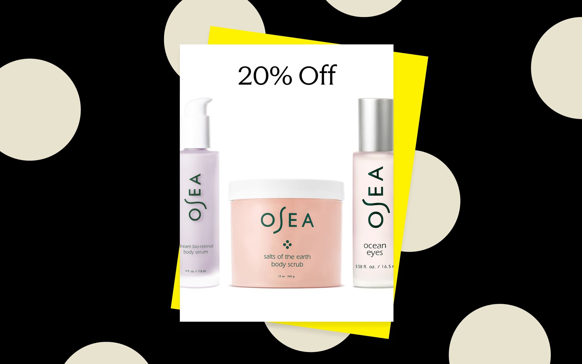 OSEA skin care and body products.