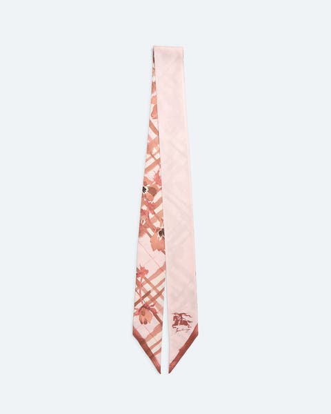 Pink scarf by Burberry.