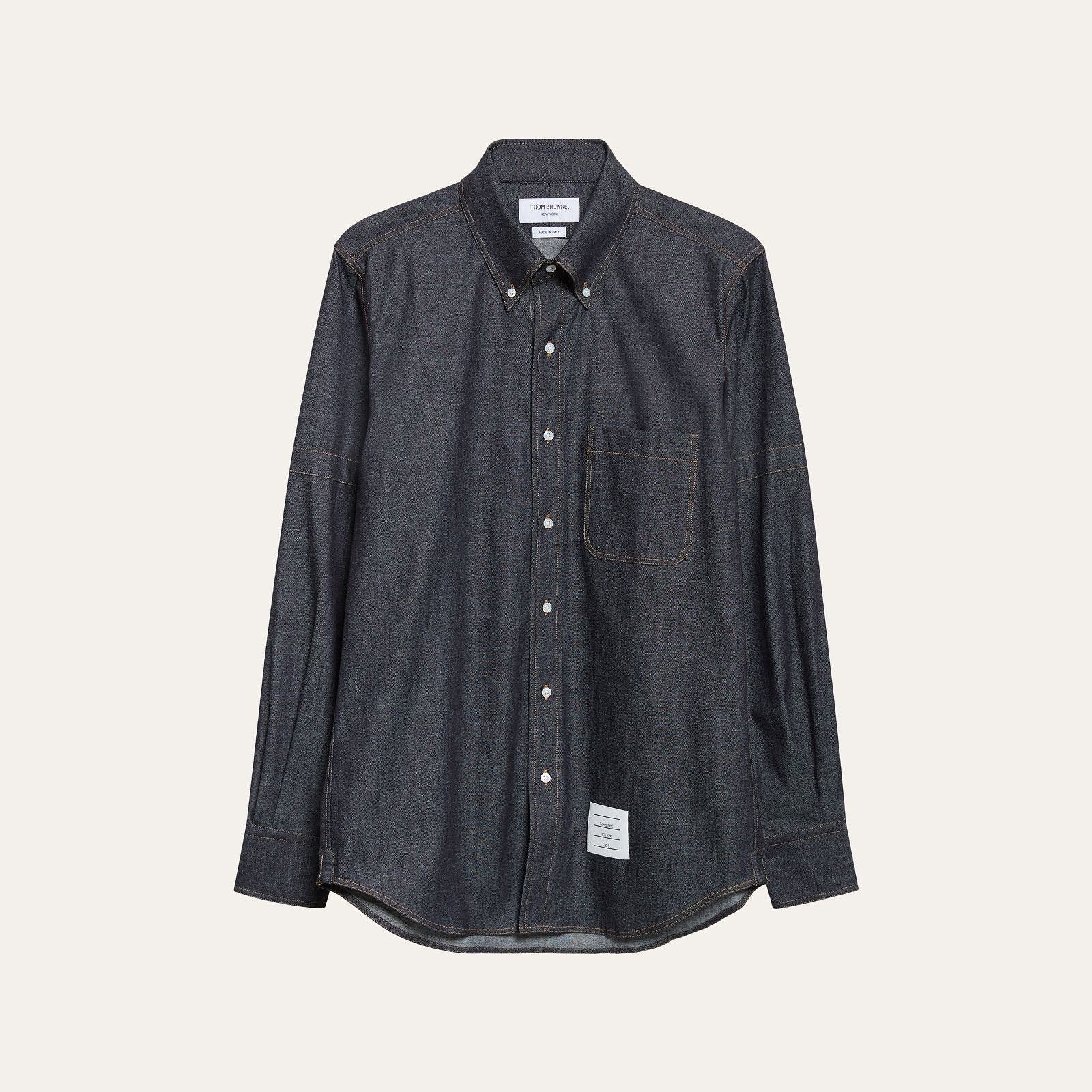 Image of Thom Browne button up shirt.