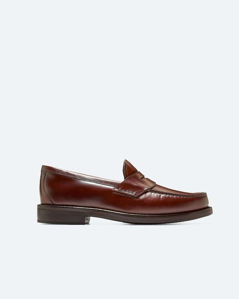 Cole Haan brown loafer.